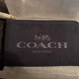 Denim Coach wristlet Brand New